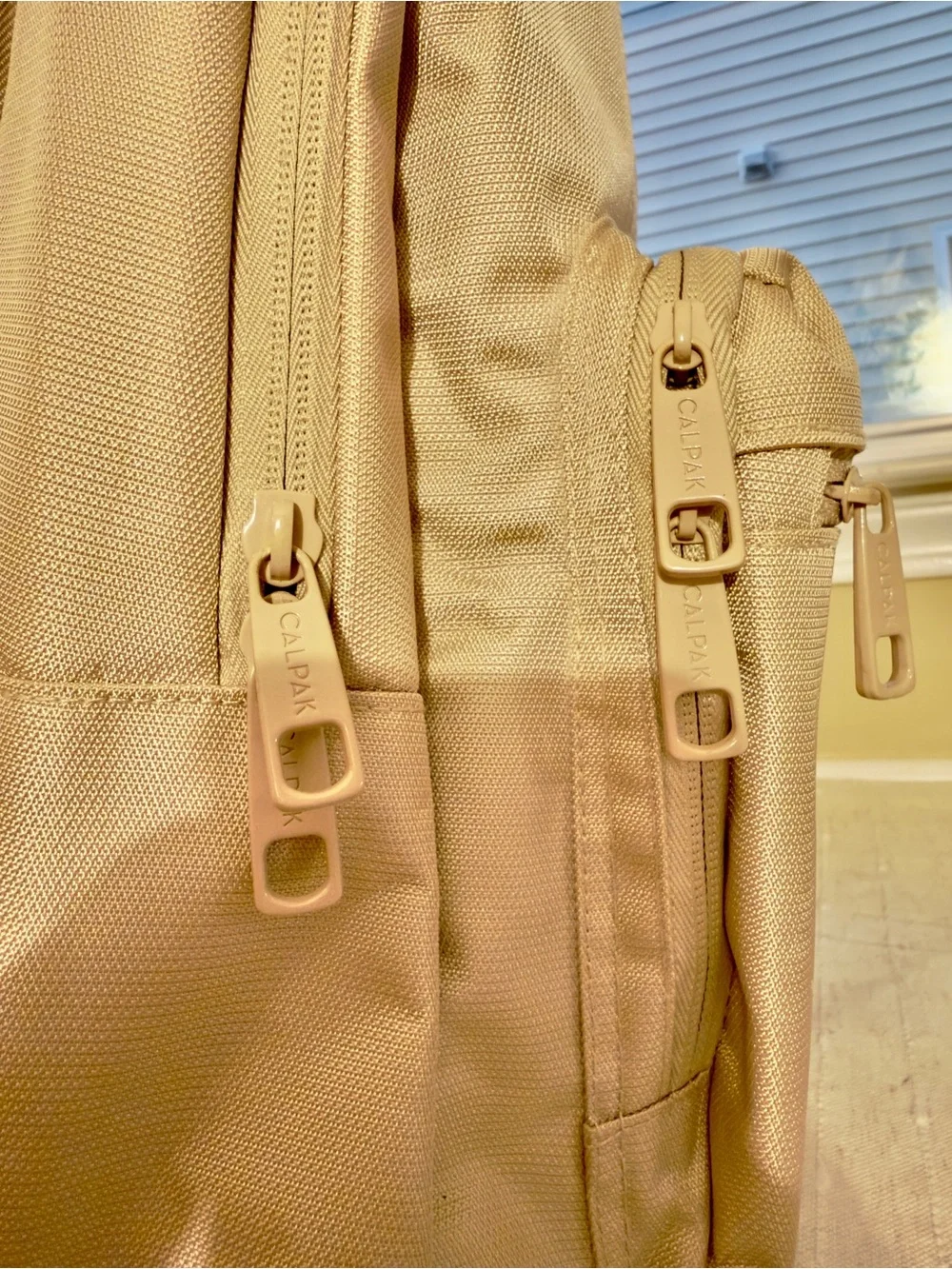 CALPAK Glenroe Nude Blush Laptop Travel Backpack